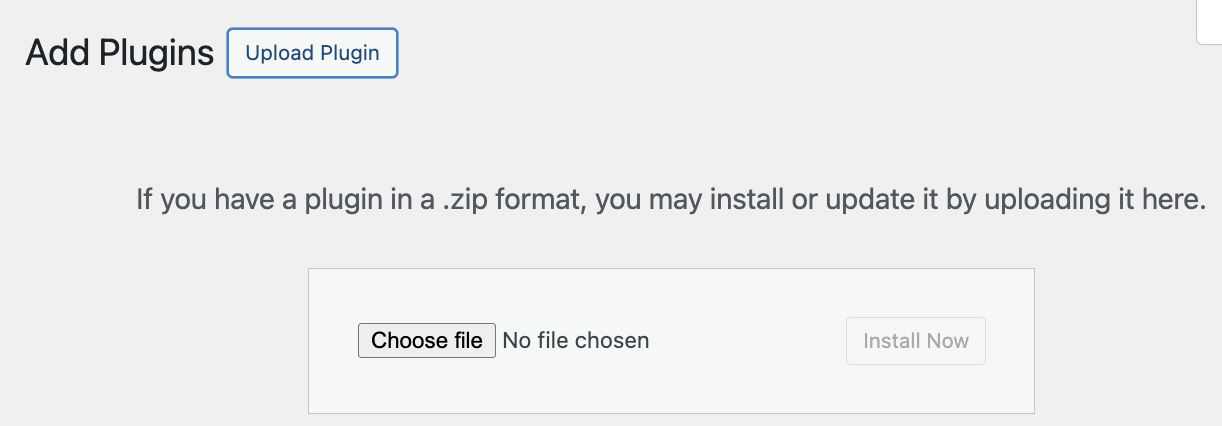 Upload Plugin in WordPress